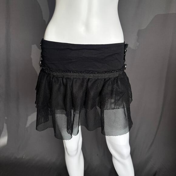 Vintage y2k dead threads black skirt - Picture 1 of 5